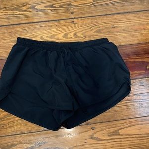 Black athletic shorts